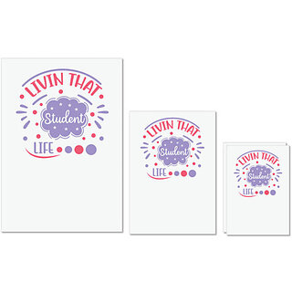 UDNAG Untearable Waterproof Stickers 155GSM 'Student | Livin that student life' A4 x 1pc, A5 x 1pc & A6 x 2pc UDNAG Untearable Waterproof Stickers 155GSM 'Student | Livin that student life' A4 x 1pc, A5 x 1pc & A6 x 2pc