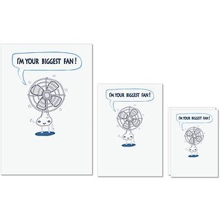 UDNAG Untearable Waterproof Stickers 155GSM 'Fan | Im your biggest fan' A4 x 1pc, A5 x 1pc & A6 x 2pc UDNAG Untearable Waterproof Stickers 155GSM 'Fan | Im your biggest fan' A4 x 1pc, A5 x 1pc & A6 x 2pc