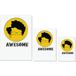 UDNAG Untearable Waterproof Stickers 155GSM 'Awesome | Awesome' A4 x 1pc, A5 x 1pc & A6 x 2pc UDNAG Untearable Waterproof Stickers 155GSM 'Awesome | Awesome' A4 x 1pc, A5 x 1pc & A6 x 2pc