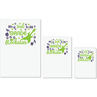UDNAG Untearable Waterproof Stickers 155GSM 'Teacher Student | 2nd grade rockstar' A4 x 1pc, A5 x 1pc & A6 x 2pc UDNAG Untearable Waterproof Stickers 155GSM 'Teacher Student | 2nd grade rockstar' A4 x 1pc, A5 x 1pc & A6 x 2pc