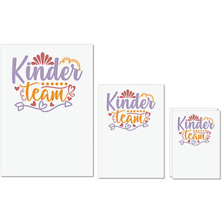 UDNAG Untearable Waterproof Stickers 155GSM 'Teacher Student | kinder team' A4 x 1pc, A5 x 1pc & A6 x 2pc UDNAG Untearable Waterproof Stickers 155GSM 'Teacher Student | kinder team' A4 x 1pc, A5 x 1pc & A6 x 2pc