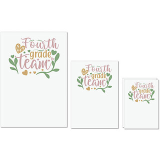 UDNAG Untearable Waterproof Stickers 155GSM 'Teacher Student | fourth grade team' A4 x 1pc, A5 x 1pc & A6 x 2pc UDNAG Untearable Waterproof Stickers 155GSM 'Teacher Student | fourth grade team' A4 x 1pc, A5 x 1pc & A6 x 2pc