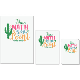 UDNAG Untearable Waterproof Stickers 155GSM 'Math | math is on point' A4 x 1pc, A5 x 1pc & A6 x 2pc UDNAG Untearable Waterproof Stickers 155GSM 'Math | math is on point' A4 x 1pc, A5 x 1pc & A6 x 2pc