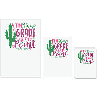 UDNAG Untearable Waterproof Stickers 155GSM 'Teacher Student | 4th grade is on point' A4 x 1pc, A5 x 1pc & A6 x 2pc UDNAG Untearable Waterproof Stickers 155GSM 'Teacher Student | 4th grade is on point' A4 x 1pc, A5 x 1pc & A6 x 2pc