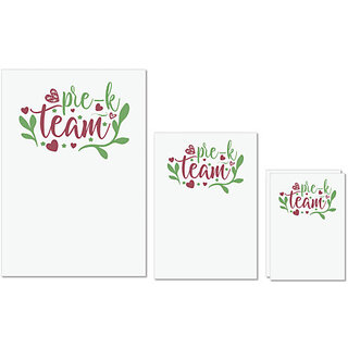 UDNAG Untearable Waterproof Stickers 155GSM 'Teacher Student | pr-k team' A4 x 1pc, A5 x 1pc & A6 x 2pc UDNAG Untearable Waterproof Stickers 155GSM 'Teacher Student | pr-k team' A4 x 1pc, A5 x 1pc & A6 x 2pc