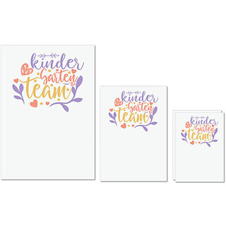 UDNAG Untearable Waterproof Stickers 155GSM 'Teacher Student | kindergarten team' A4 x 1pc, A5 x 1pc & A6 x 2pc UDNAG Untearable Waterproof Stickers 155GSM 'Teacher Student | kindergarten team' A4 x 1pc, A5 x 1pc & A6 x 2pc
