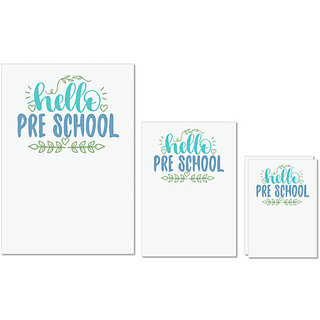 UDNAG Untearable Waterproof Stickers 155GSM 'Teacher Student | hello pre-school' A4 x 1pc, A5 x 1pc & A6 x 2pc UDNAG Untearable Waterproof Stickers 155GSM 'Teacher Student | hello pre-school' A4 x 1pc, A5 x 1pc & A6 x 2pc