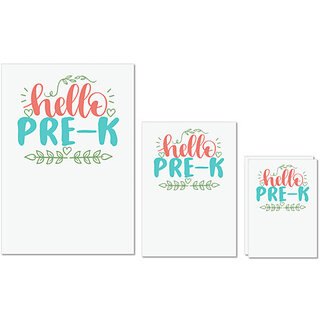 UDNAG Untearable Waterproof Stickers 155GSM 'Teacher Student | hello pre-k' A4 x 1pc, A5 x 1pc & A6 x 2pc UDNAG Untearable Waterproof Stickers 155GSM 'Teacher Student | hello pre-k' A4 x 1pc, A5 x 1pc & A6 x 2pc
