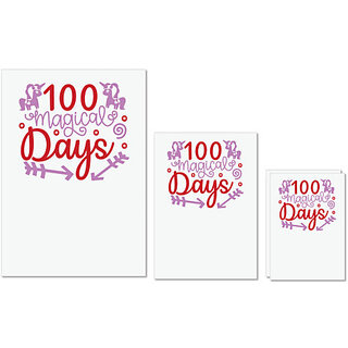 UDNAG Untearable Waterproof Stickers 155GSM 'Teacher Student | 100 magical days' A4 x 1pc, A5 x 1pc & A6 x 2pc UDNAG Untearable Waterproof Stickers 155GSM 'Teacher Student | 100 magical days' A4 x 1pc, A5 x 1pc & A6 x 2pc