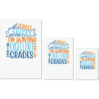 UDNAG Untearable Waterproof Stickers 155GSM 'Teacher Student | forget chicks i'm' A4 x 1pc, A5 x 1pc & A6 x 2pc UDNAG Untearable Waterproof Stickers 155GSM 'Teacher Student | forget chicks i'm' A4 x 1pc, A5 x 1pc & A6 x 2pc
