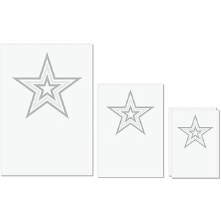 UDNAG Untearable Waterproof Stickers 155GSM 'Star | Drawing' A4 x 1pc, A5 x 1pc & A6 x 2pc UDNAG Untearable Waterproof Stickers 155GSM 'Star | Drawing' A4 x 1pc, A5 x 1pc & A6 x 2pc