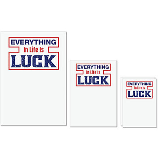 UDNAG Untearable Waterproof Stickers 155GSM 'Luck | Donalt Trump' A4 x 1pc, A5 x 1pc & A6 x 2pc UDNAG Untearable Waterproof Stickers 155GSM 'Luck | Donalt Trump' A4 x 1pc, A5 x 1pc & A6 x 2pc