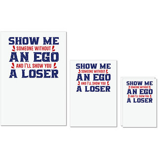 UDNAG Untearable Waterproof Stickers 155GSM 'Ego and loser | Donalt Trump' A4 x 1pc, A5 x 1pc & A6 x 2pc UDNAG Untearable Waterproof Stickers 155GSM 'Ego and loser | Donalt Trump' A4 x 1pc, A5 x 1pc & A6 x 2pc