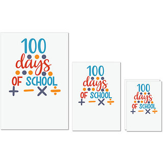 UDNAG Untearable Waterproof Stickers 155GSM 'Teacher Student | 100 days of school' A4 x 1pc, A5 x 1pc & A6 x 2pc UDNAG Untearable Waterproof Stickers 155GSM 'Teacher Student | 100 days of school' A4 x 1pc, A5 x 1pc & A6 x 2pc