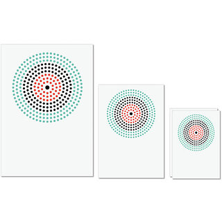                       UDNAG Untearable Waterproof Stickers 155GSM 'Colorful ring | Drawing' A4 x 1pc, A5 x 1pc & A6 x 2pc                                              