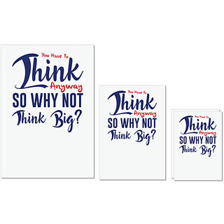 UDNAG Untearable Waterproof Stickers 155GSM 'Think big | Donalt Trump' A4 x 1pc, A5 x 1pc & A6 x 2pc UDNAG Untearable Waterproof Stickers 155GSM 'Think big | Donalt Trump' A4 x 1pc, A5 x 1pc & A6 x 2pc