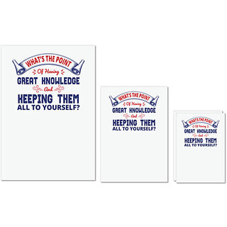 UDNAG Untearable Waterproof Stickers 155GSM 'Great knowledge | Donalt Trump' A4 x 1pc, A5 x 1pc & A6 x 2pc UDNAG Untearable Waterproof Stickers 155GSM 'Great knowledge | Donalt Trump' A4 x 1pc, A5 x 1pc & A6 x 2pc