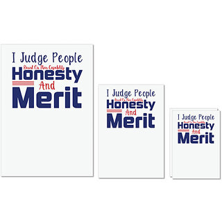 UDNAG Untearable Waterproof Stickers 155GSM 'Honesty | Donalt Trump' A4 x 1pc, A5 x 1pc & A6 x 2pc UDNAG Untearable Waterproof Stickers 155GSM 'Honesty | Donalt Trump' A4 x 1pc, A5 x 1pc & A6 x 2pc