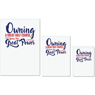                       UDNAG Untearable Waterproof Stickers 155GSM 'Great power | Donalt Trump' A4 x 1pc, A5 x 1pc & A6 x 2pc                                              