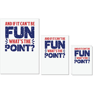                       UDNAG Untearable Waterproof Stickers 155GSM 'Fun point | Donalt Trump' A4 x 1pc, A5 x 1pc & A6 x 2pc                                              