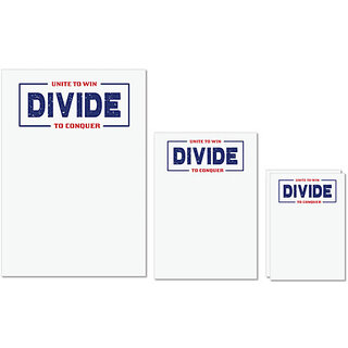 UDNAG Untearable Waterproof Stickers 155GSM 'Divide | Donalt Trump' A4 x 1pc, A5 x 1pc & A6 x 2pc UDNAG Untearable Waterproof Stickers 155GSM 'Divide | Donalt Trump' A4 x 1pc, A5 x 1pc & A6 x 2pc