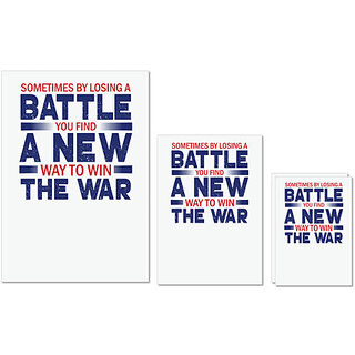 UDNAG Untearable Waterproof Stickers 155GSM 'Battle war | Donalt Trump' A4 x 1pc, A5 x 1pc & A6 x 2pc UDNAG Untearable Waterproof Stickers 155GSM 'Battle war | Donalt Trump' A4 x 1pc, A5 x 1pc & A6 x 2pc