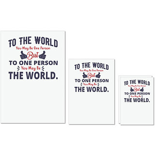                       UDNAG Untearable Waterproof Stickers 155GSM 'The world | Dr. Seuss' A4 x 1pc, A5 x 1pc & A6 x 2pc                                              