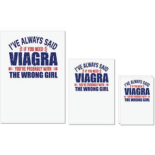 UDNAG Untearable Waterproof Stickers 155GSM 'Wrong girl | Donalt Trump' A4 x 1pc, A5 x 1pc & A6 x 2pc UDNAG Untearable Waterproof Stickers 155GSM 'Wrong girl | Donalt Trump' A4 x 1pc, A5 x 1pc & A6 x 2pc
