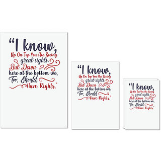                       UDNAG Untearable Waterproof Stickers 155GSM 'Quote1 | Dr. Seuss' A4 x 1pc, A5 x 1pc & A6 x 2pc                                              