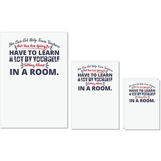 UDNAG Untearable Waterproof Stickers 155GSM 'Have to learn lot by yourself | Dr. Seuss' A4 x 1pc, A5 x 1pc & A6 x 2pc UDNAG Untearable Waterproof Stickers 155GSM 'Have to learn lot by yourself | Dr. Seuss' A4 x 1pc, A5 x 1pc & A6 x 2pc