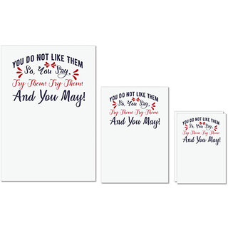                       UDNAG Untearable Waterproof Stickers 155GSM 'You do not like them | Dr. Seuss' A4 x 1pc, A5 x 1pc & A6 x 2pc                                              