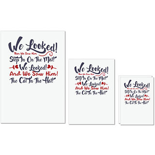 UDNAG Untearable Waterproof Stickers 155GSM 'We looked | Dr. Seuss' A4 x 1pc, A5 x 1pc & A6 x 2pc UDNAG Untearable Waterproof Stickers 155GSM 'We looked | Dr. Seuss' A4 x 1pc, A5 x 1pc & A6 x 2pc