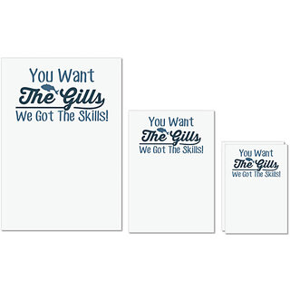                       UDNAG Untearable Waterproof Stickers 155GSM 'Fishing | You want the' A4 x 1pc, A5 x 1pc & A6 x 2pc                                              