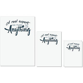 UDNAG Untearable Waterproof Stickers 155GSM 'Fishing | A real expert' A4 x 1pc, A5 x 1pc & A6 x 2pc UDNAG Untearable Waterproof Stickers 155GSM 'Fishing | A real expert' A4 x 1pc, A5 x 1pc & A6 x 2pc