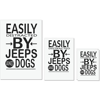 UDNAG Untearable Waterproof Stickers 155GSM 'Dog | Easily distracted by jeeps' A4 x 1pc, A5 x 1pc & A6 x 2pc UDNAG Untearable Waterproof Stickers 155GSM 'Dog | Easily distracted by jeeps' A4 x 1pc, A5 x 1pc & A6 x 2pc