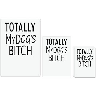 UDNAG Untearable Waterproof Stickers 155GSM 'Dogs | Totally my dogs bitch' A4 x 1pc, A5 x 1pc & A6 x 2pc UDNAG Untearable Waterproof Stickers 155GSM 'Dogs | Totally my dogs bitch' A4 x 1pc, A5 x 1pc & A6 x 2pc