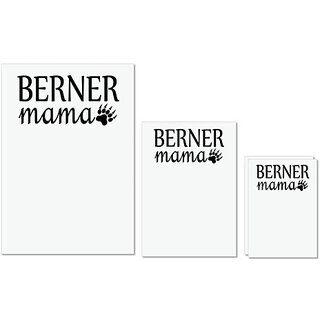 UDNAG Untearable Waterproof Stickers 155GSM 'Dogs Mom | Berner Mama' A4 x 1pc, A5 x 1pc & A6 x 2pc UDNAG Untearable Waterproof Stickers 155GSM 'Dogs Mom | Berner Mama' A4 x 1pc, A5 x 1pc & A6 x 2pc