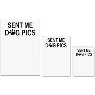 UDNAG Untearable Waterproof Stickers 155GSM 'Dogs | Sent me dog pic' A4 x 1pc, A5 x 1pc & A6 x 2pc UDNAG Untearable Waterproof Stickers 155GSM 'Dogs | Sent me dog pic' A4 x 1pc, A5 x 1pc & A6 x 2pc
