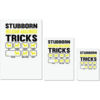 UDNAG Untearable Waterproof Stickers 155GSM 'Dogs | Stubborn traicks' A4 x 1pc, A5 x 1pc & A6 x 2pc UDNAG Untearable Waterproof Stickers 155GSM 'Dogs | Stubborn traicks' A4 x 1pc, A5 x 1pc & A6 x 2pc
