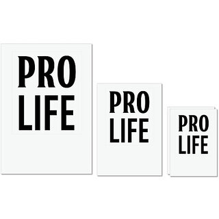 UDNAG Untearable Waterproof Stickers 155GSM 'Life | Pro life' A4 x 1pc, A5 x 1pc & A6 x 2pc UDNAG Untearable Waterproof Stickers 155GSM 'Life | Pro life' A4 x 1pc, A5 x 1pc & A6 x 2pc