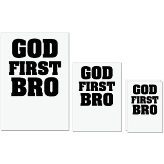                       UDNAG Untearable Waterproof Stickers 155GSM 'Brother | first bro' A4 x 1pc, A5 x 1pc & A6 x 2pc                                              