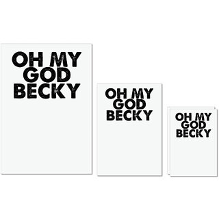 UDNAG Untearable Waterproof Stickers 155GSM 'Becky | oh my becky' A4 x 1pc, A5 x 1pc & A6 x 2pc UDNAG Untearable Waterproof Stickers 155GSM 'Becky | oh my becky' A4 x 1pc, A5 x 1pc & A6 x 2pc