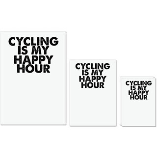 UDNAG Untearable Waterproof Stickers 155GSM 'Cycling | cycling is my happy hour' A4 x 1pc, A5 x 1pc & A6 x 2pc UDNAG Untearable Waterproof Stickers 155GSM 'Cycling | cycling is my happy hour' A4 x 1pc, A5 x 1pc & A6 x 2pc