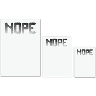 UDNAG Untearable Waterproof Stickers 155GSM 'No | nope' A4 x 1pc, A5 x 1pc & A6 x 2pc UDNAG Untearable Waterproof Stickers 155GSM 'No | nope' A4 x 1pc, A5 x 1pc & A6 x 2pc