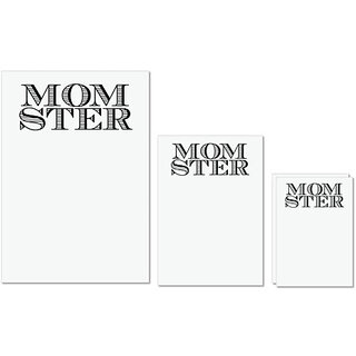                       UDNAG Untearable Waterproof Stickers 155GSM 'Mother | mom ster' A4 x 1pc, A5 x 1pc & A6 x 2pc                                              