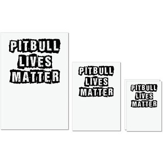 UDNAG Untearable Waterproof Stickers 155GSM 'Dog | pitbull lives matter' A4 x 1pc, A5 x 1pc & A6 x 2pc UDNAG Untearable Waterproof Stickers 155GSM 'Dog | pitbull lives matter' A4 x 1pc, A5 x 1pc & A6 x 2pc