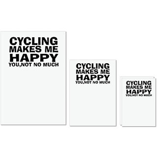 UDNAG Untearable Waterproof Stickers 155GSM 'Cycling | cycling makes me' A4 x 1pc, A5 x 1pc & A6 x 2pc UDNAG Untearable Waterproof Stickers 155GSM 'Cycling | cycling makes me' A4 x 1pc, A5 x 1pc & A6 x 2pc