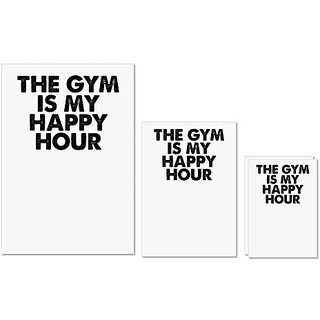 UDNAG Untearable Waterproof Stickers 155GSM 'Gym | this gym is my happy hour' A4 x 1pc, A5 x 1pc & A6 x 2pc UDNAG Untearable Waterproof Stickers 155GSM 'Gym | this gym is my happy hour' A4 x 1pc, A5 x 1pc & A6 x 2pc
