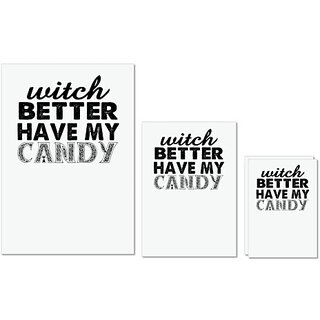 UDNAG Untearable Waterproof Stickers 155GSM 'Candy | witch better have my candy copy' A4 x 1pc, A5 x 1pc & A6 x 2pc UDNAG Untearable Waterproof Stickers 155GSM 'Candy | witch better have my candy copy' A4 x 1pc, A5 x 1pc & A6 x 2pc