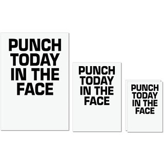UDNAG Untearable Waterproof Stickers 155GSM 'Boxing | punch today in the face' A4 x 1pc, A5 x 1pc & A6 x 2pc UDNAG Untearable Waterproof Stickers 155GSM 'Boxing | punch today in the face' A4 x 1pc, A5 x 1pc & A6 x 2pc